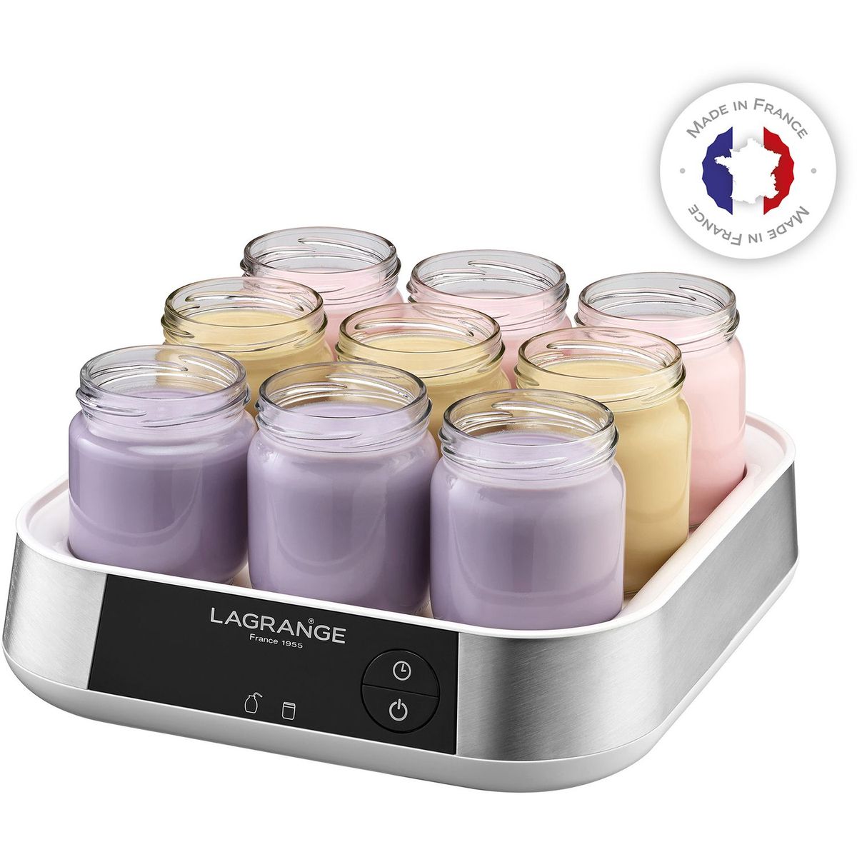 LAGRANGE Yaourtière "Ligne" 9 pots - 459001
