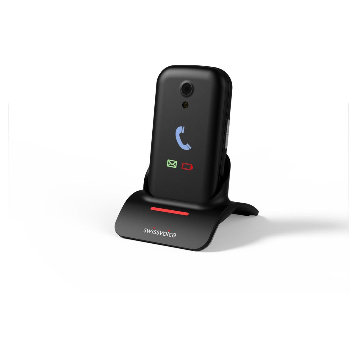 SWISSVOICE Téléphone portable S28 - A clapet - Noir