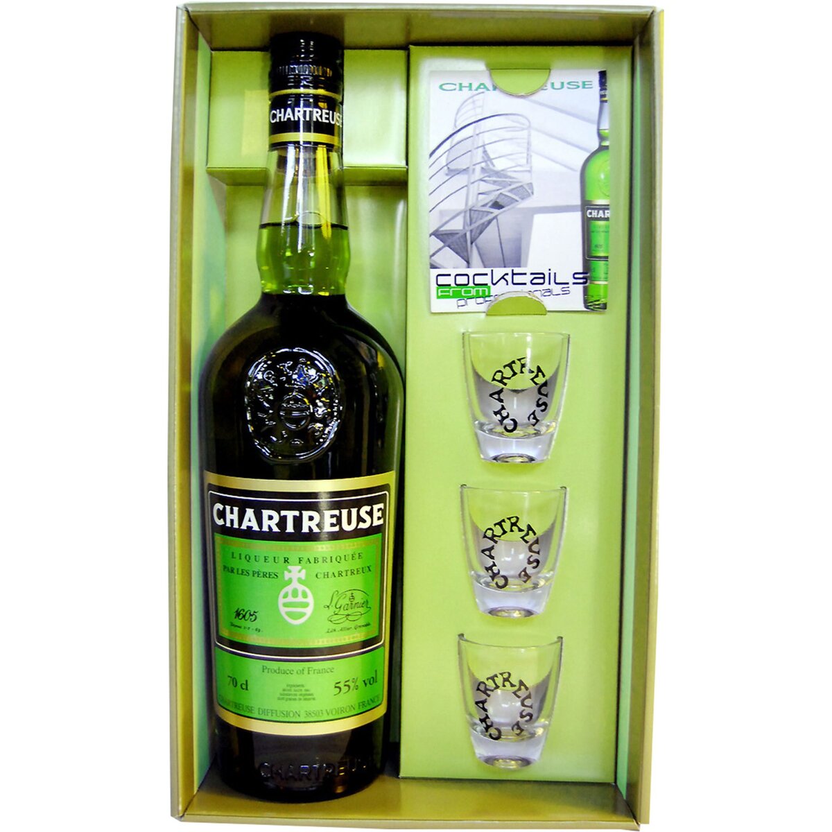 CHARTREUSE Liqueur Chartreuse verte 55% 70cl pas cher 