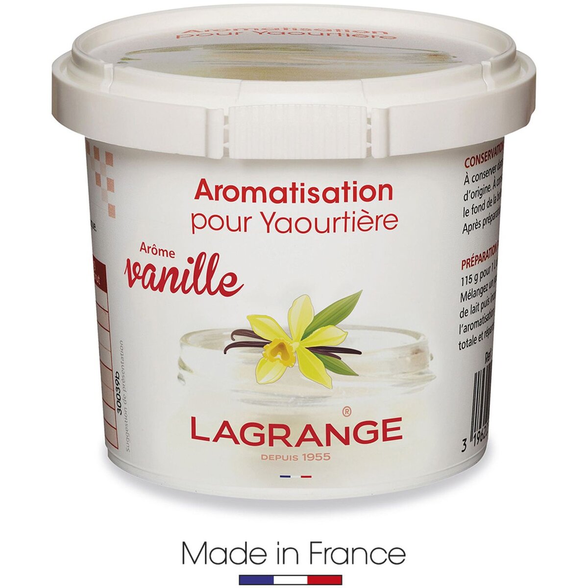 LAGRANGE Arôme pour yaourt parfum Vanille 0,115 kg - 380010
