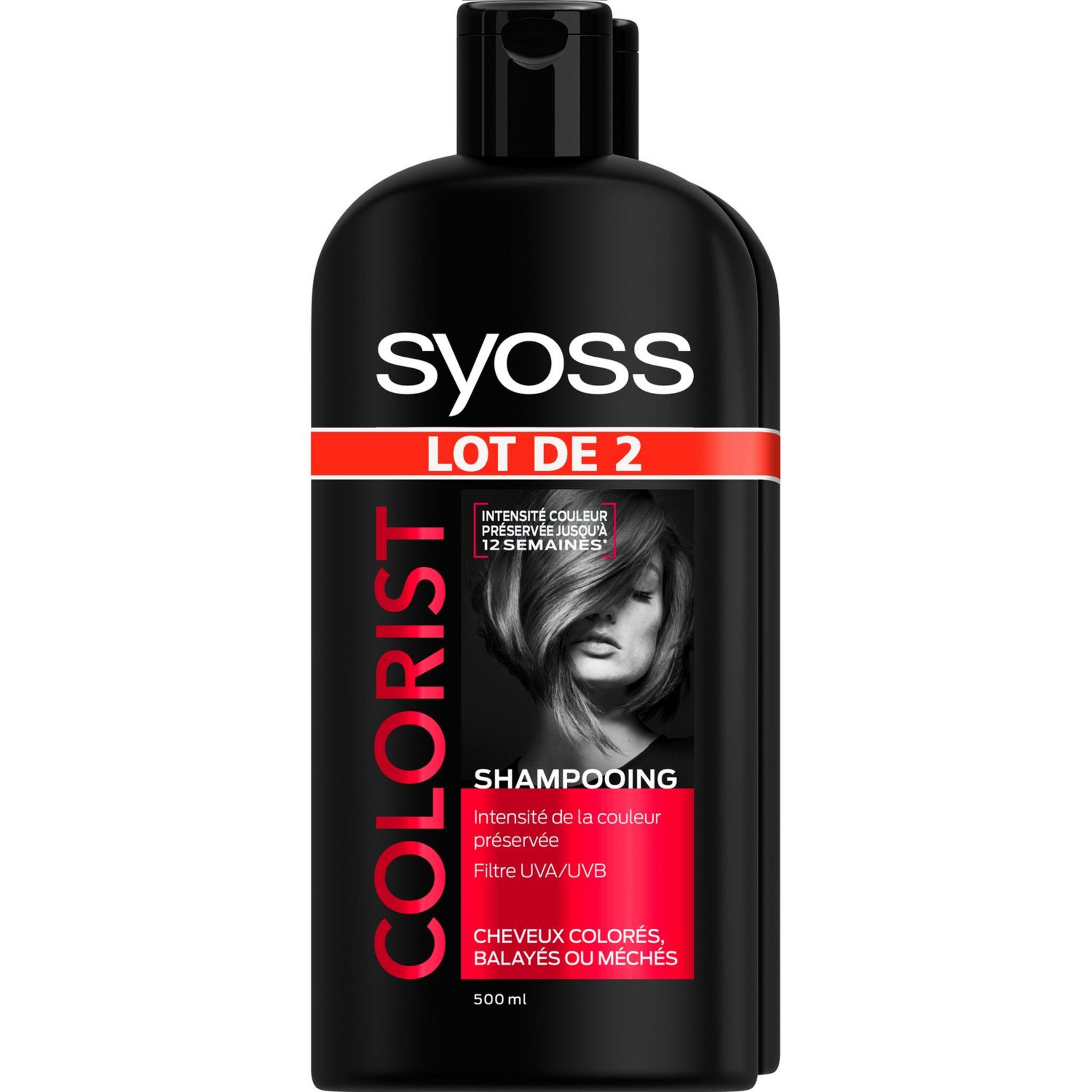 SYOSS Syoss shampooing color protect 2x500ml pas cher - Auchan.fr