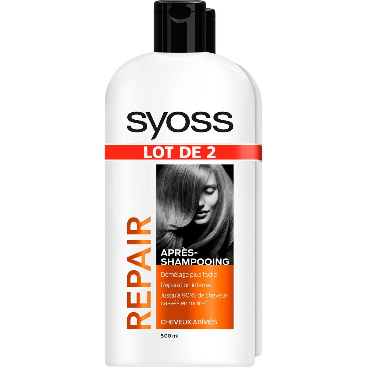 SYOSS Repair après-shampoing cheveux abîmés 2x500ml