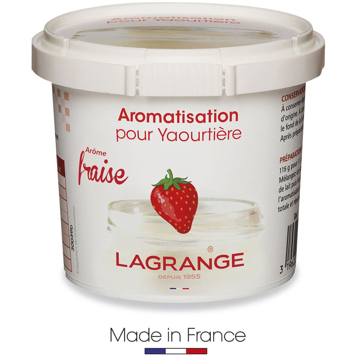LAGRANGE Arôme pour yaourt parfum Fraise 0,125 g  - 380020