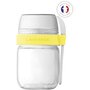 LAGRANGE Lot de 2 Pots compartimentés pour yaourts Citron et Céleste - 440401