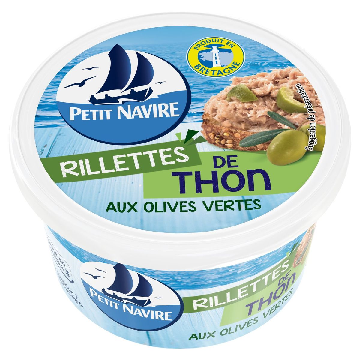 PETIT NAVIRE Rillettes de thon aux olives vertes 125g