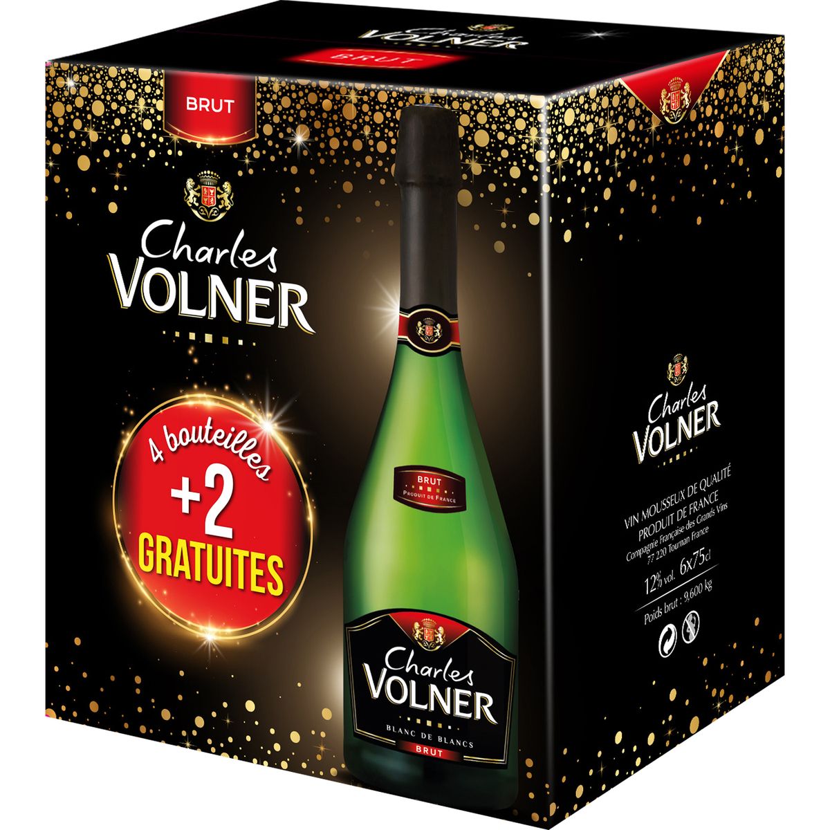 CHARLES VOLNER Charles Volner vin mousseux brut 12° -6x75cl