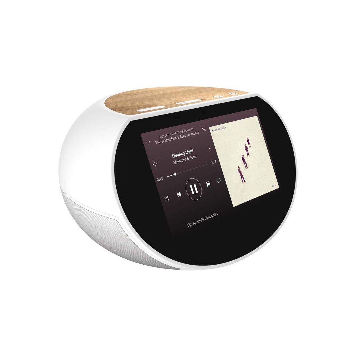 ARCHOS Assistant vocal - Hello 5 - Gris et Bois - Bluetooth - WiFi - USB - Ecran tactile 5" - 16 Go