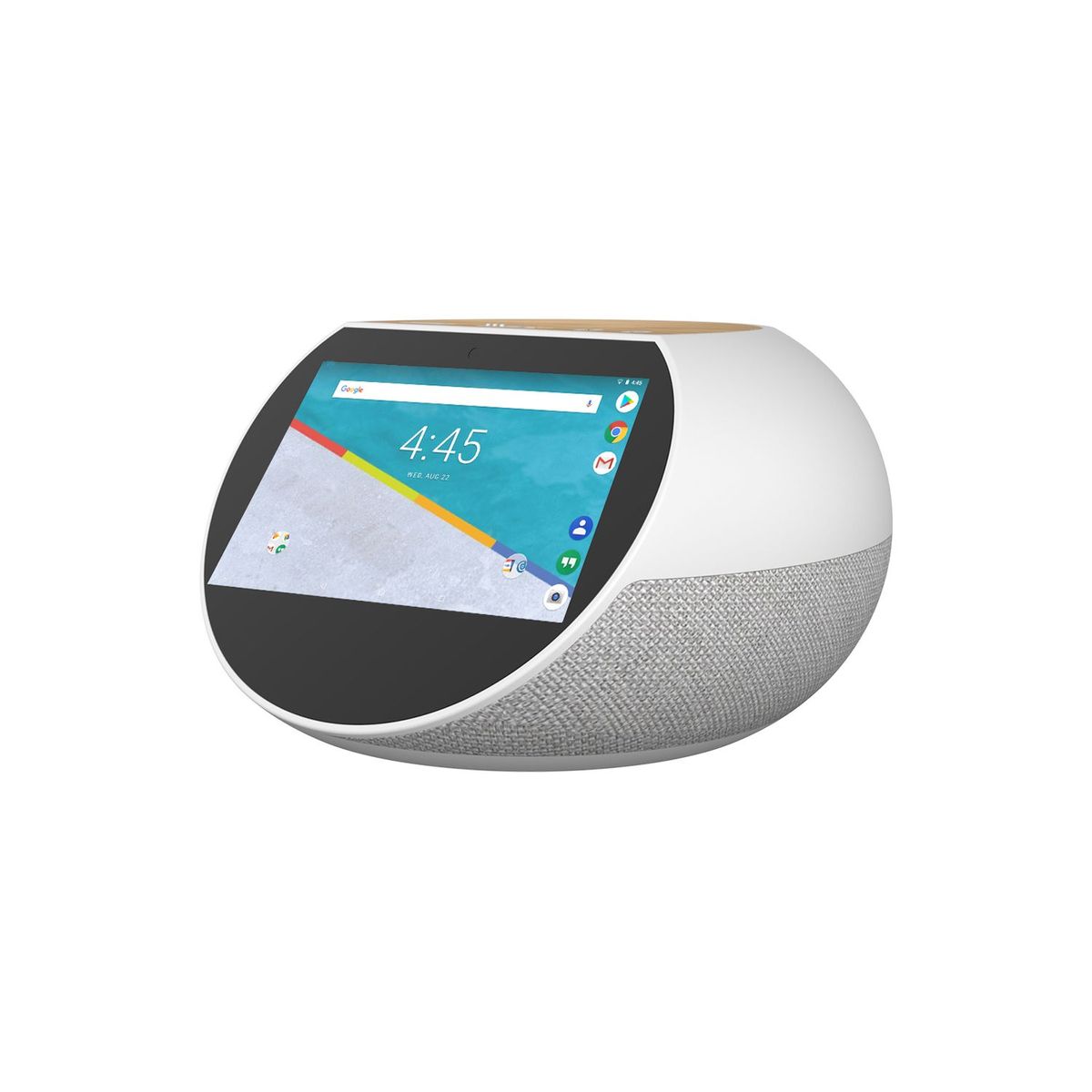 ARCHOS Assistant vocal - Hello 5 - Gris et Bois - Bluetooth - WiFi - USB - Ecran tactile 5" - 16 Go