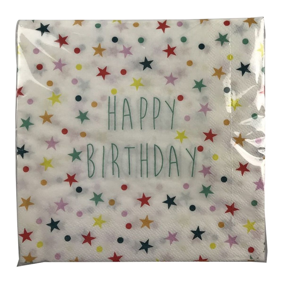 ACTUEL Actuel Serviettes en papier 33x33cm motif étoiles x20 2 plis 20 pièces