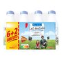 AUCHAN Auchan lait 1/2écrémé 6x1l +2l offerts