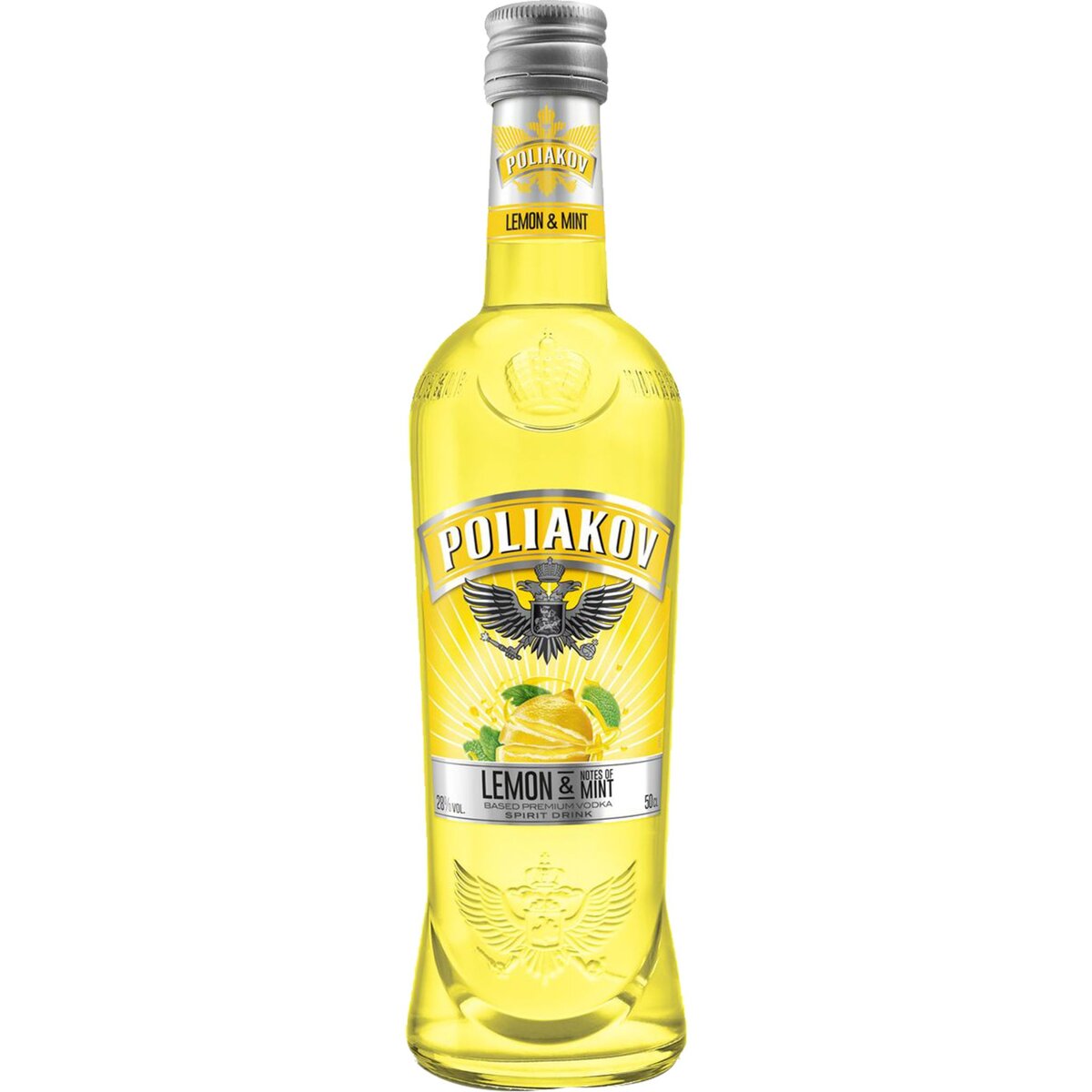 POLIAKOV Shooter vodka citron menthe 28% 50cl pas cher 