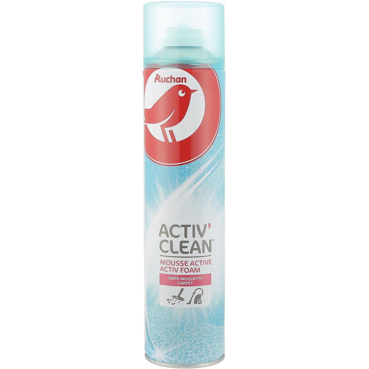 AUCHAN Mousse nettoyante active pour tapis et moquette 600ml