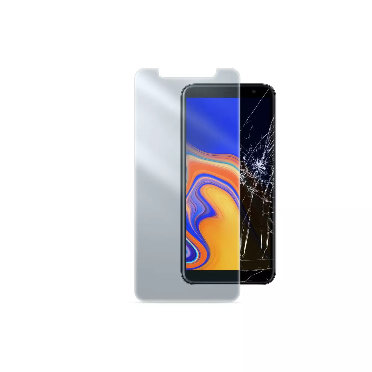 CELLULARLINE Protection d'écran en verre trempé pour Galaxy J6 Plus