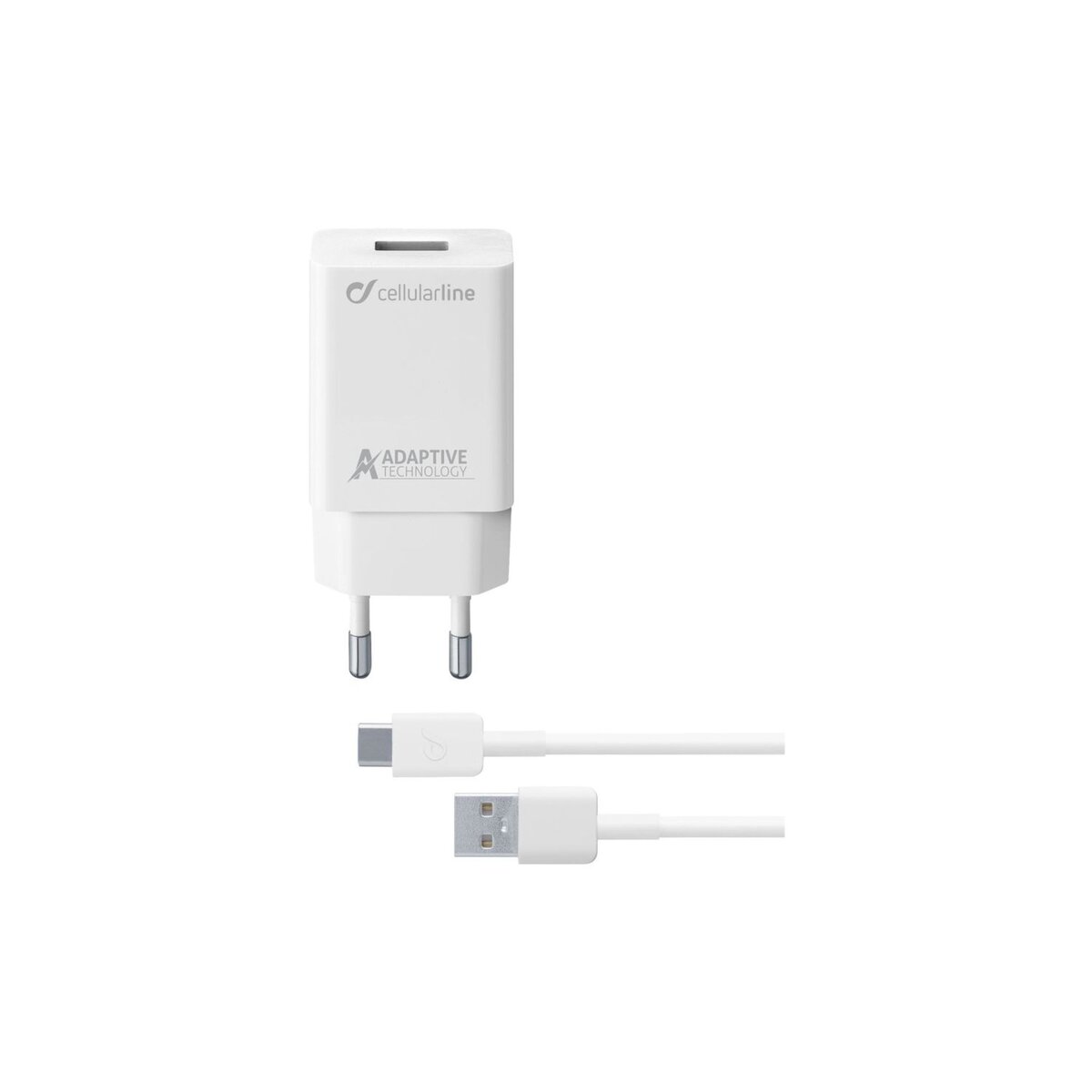 CELLULARLINE Chargeur secteur USB - ACHSMKIT 15 WTYCW - Blanc
