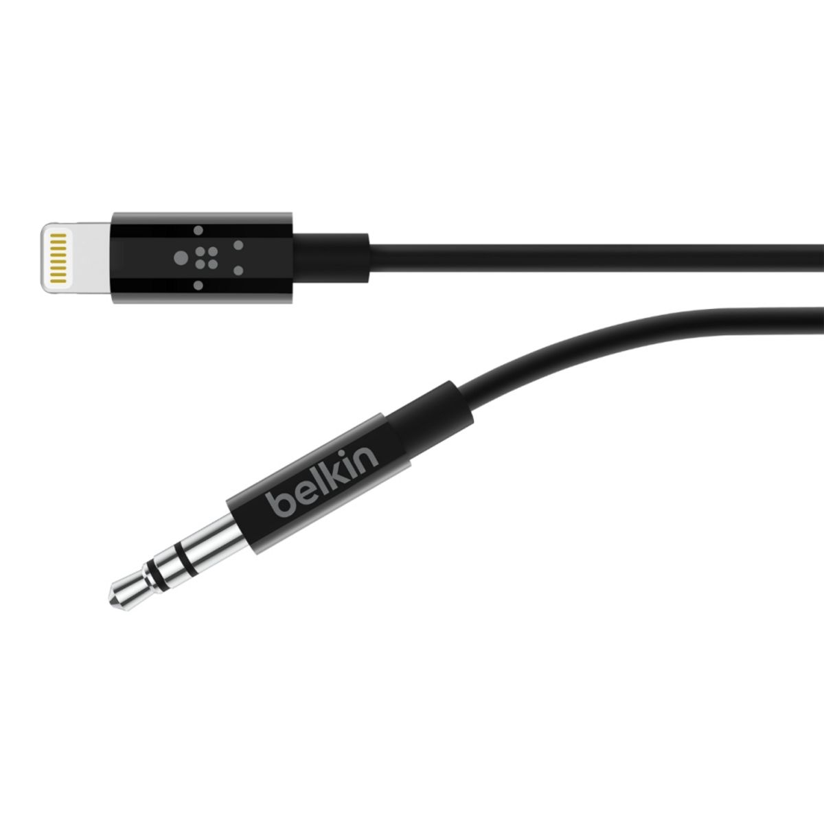 BELKIN Câble - Jack 3.5 mm vers Lightning - Noir - Mâle/mâle - 0,9 mètre