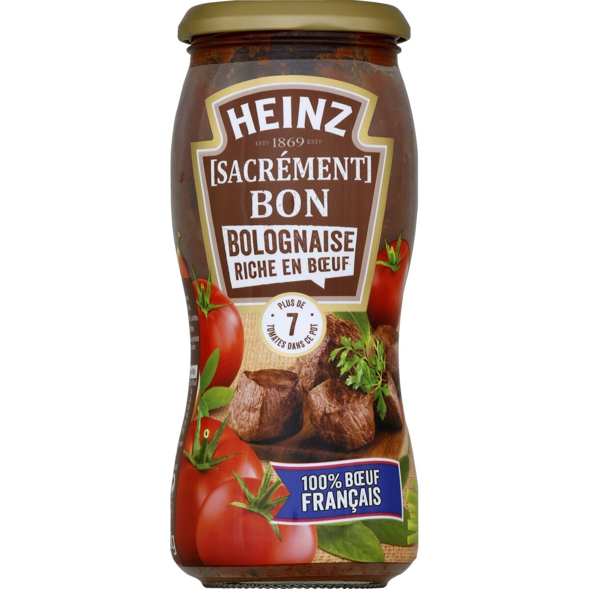 HEINZ Heinz Sacrément Bon sauce bolognaise riche en bœuf, en bocal 490g 490g