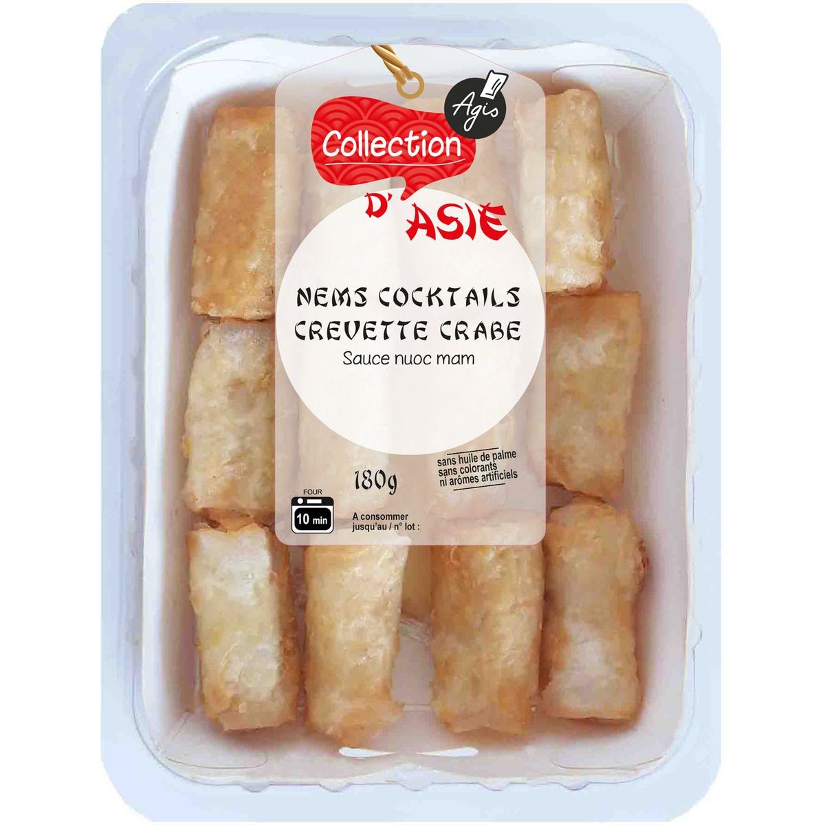 COLLECTION D'ASIE Nems cocktails aux crevettes 180g