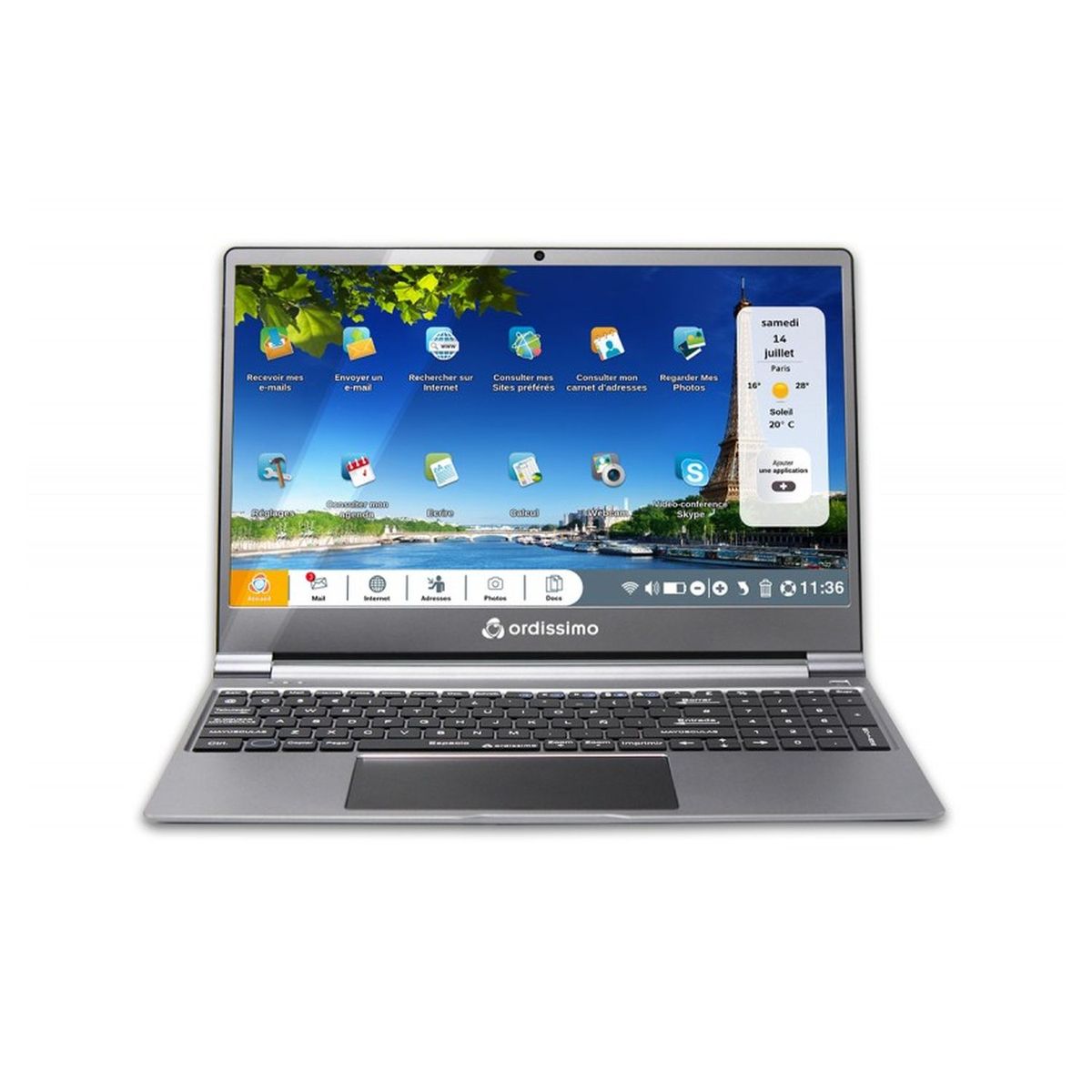 ORDISSIMO Ordinateur portable LUCIE 2 15.6 pouces Gris