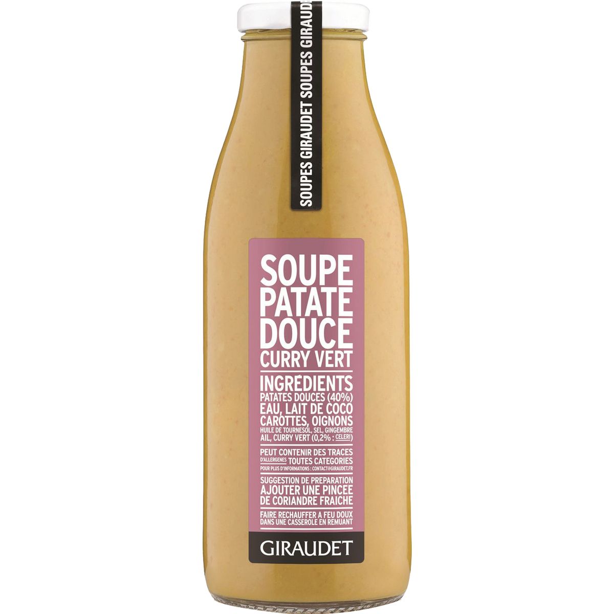 CREALINE Soupe de patate douce et curry vert 50cl