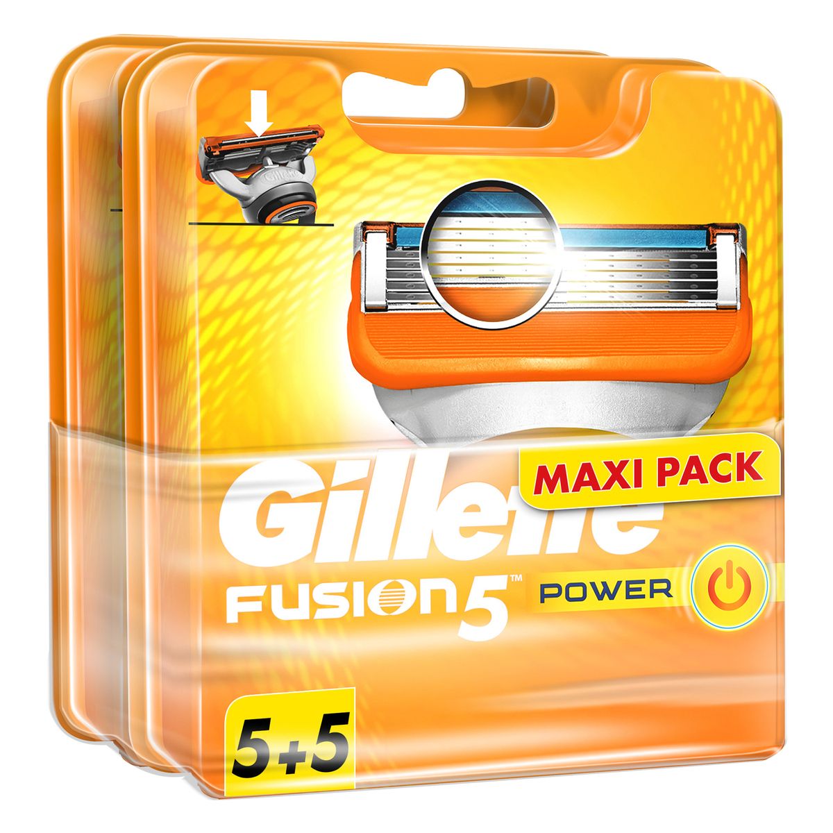 GILLETTE Fusion5 Power recharges lames de rasoirs 10 recharges
