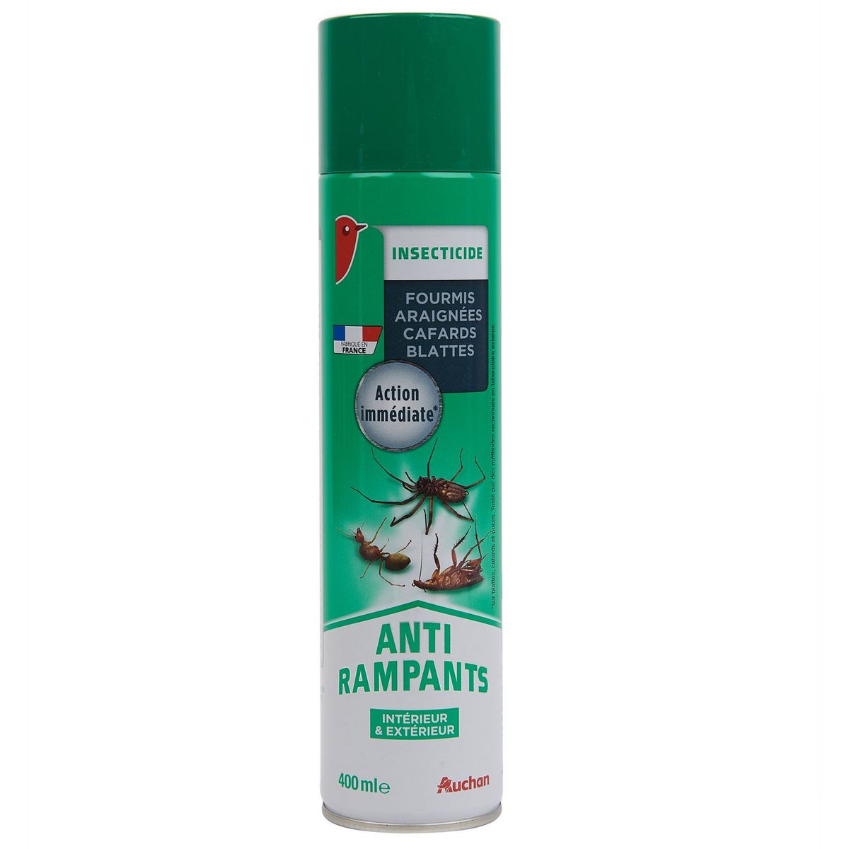 AUCHAN Insecticide anti-rampants intérieur & extérieur 400ml