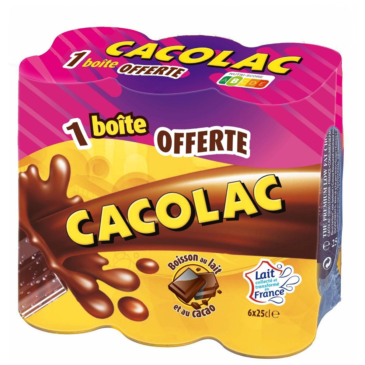 CACOLAC Cacolac nature 5x25cl +1offert