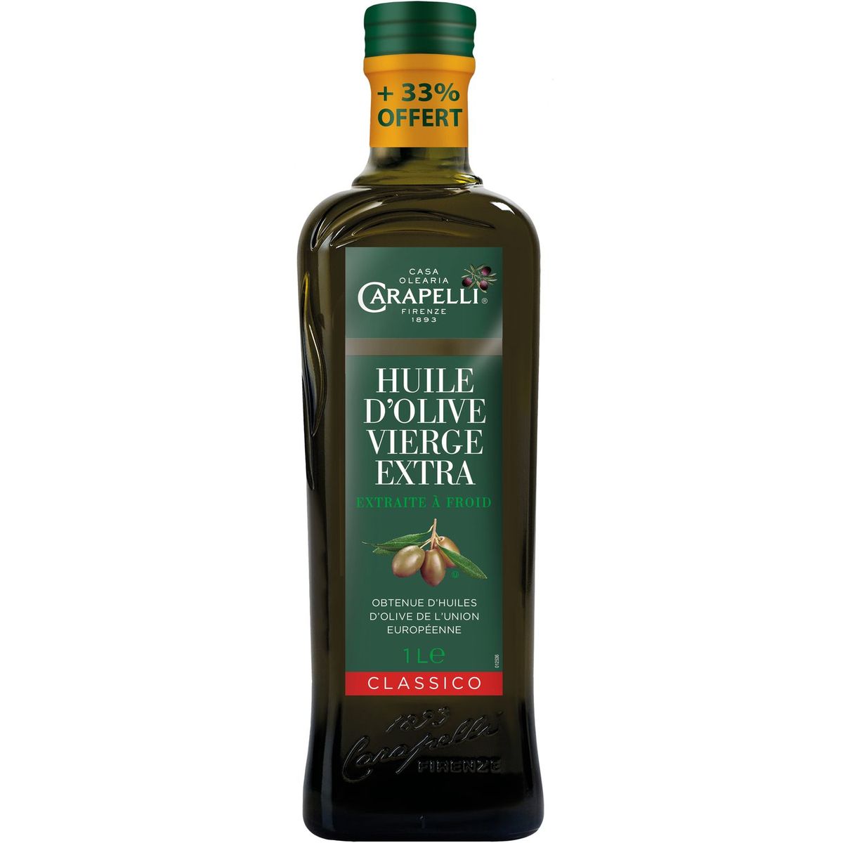 CARAPELLI Carapelli huile d'olive classico 75cl +33% offert