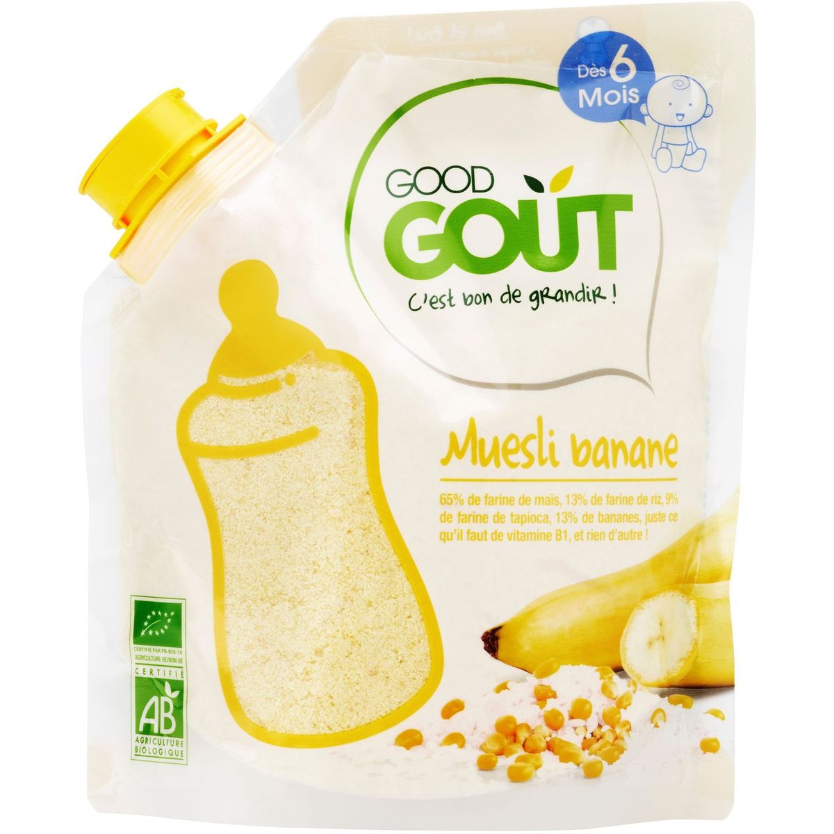 GOOD GOUT Céréales muesli banane bio en poudre dès 6 mois 200g