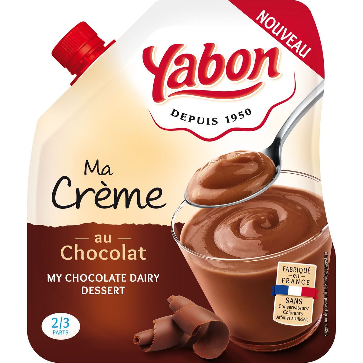 YABON Ma crème dessert au chocolat 2-3 parts 350 g