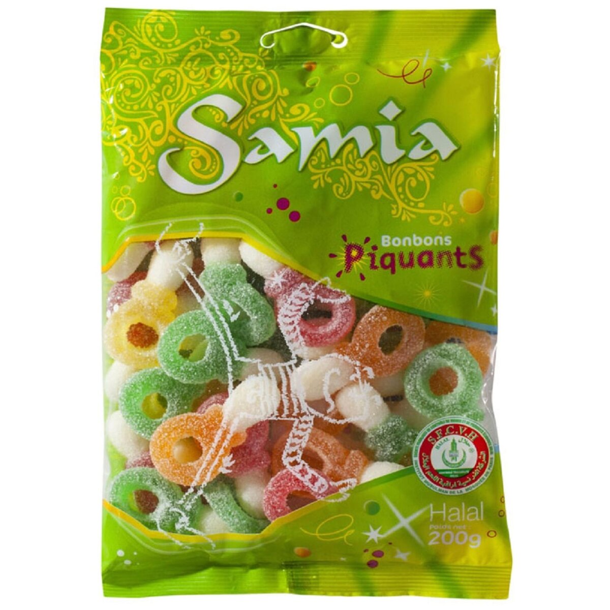 SAMIA Samia bonbon halal tétines piquantes sachet 200g pas cher 