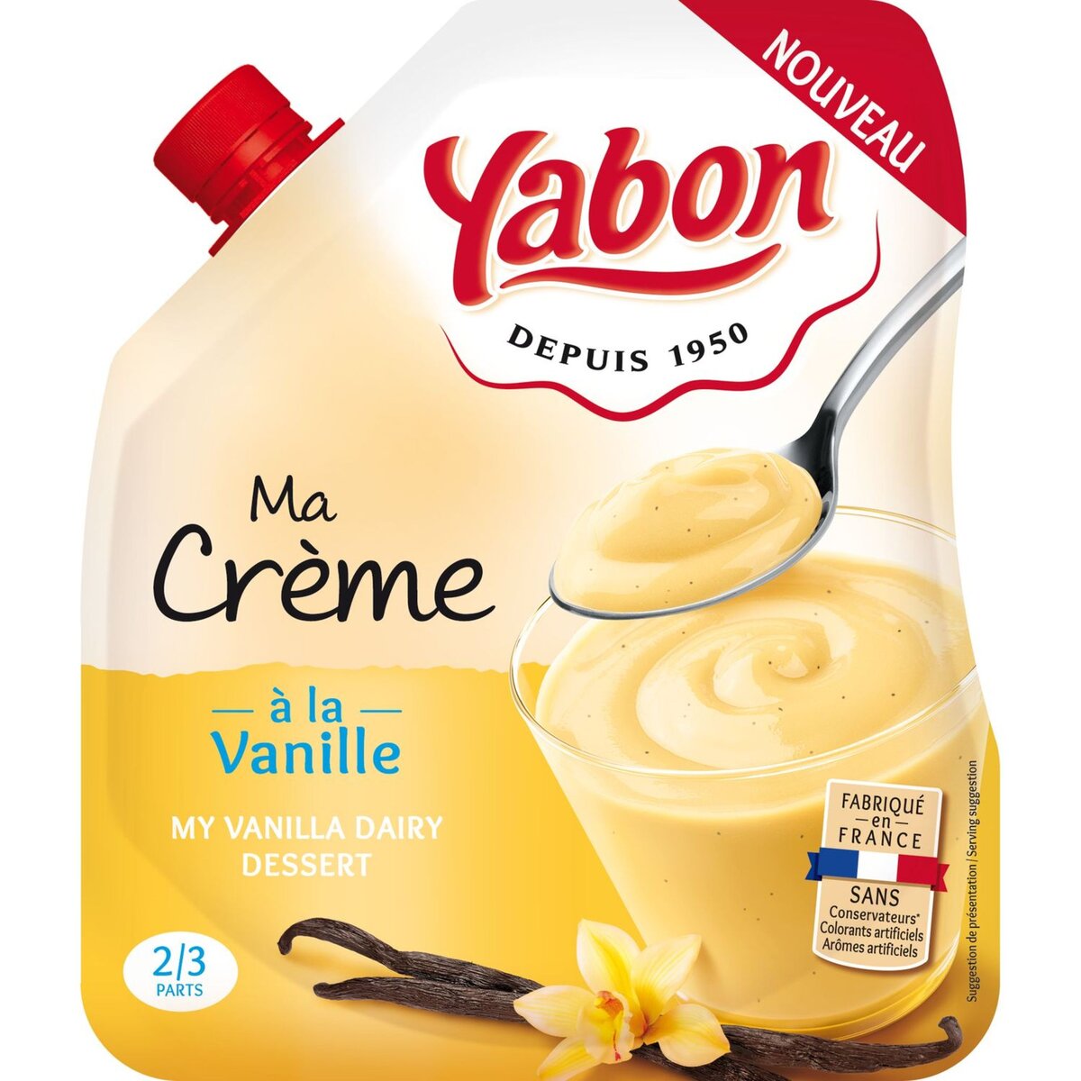 YABON Ma crème à la vanille 2-3 parts 350 g