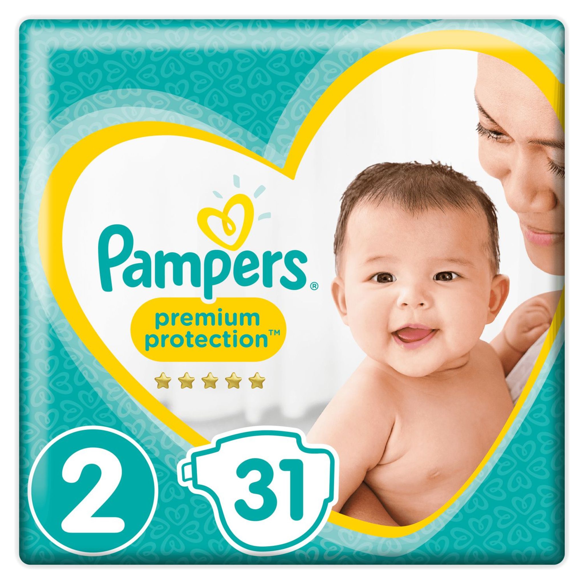 Voir la diapositive 3 : PAMPERS Pampers Premium protection couches taille 2 (4-8 kg) x31 31 couches