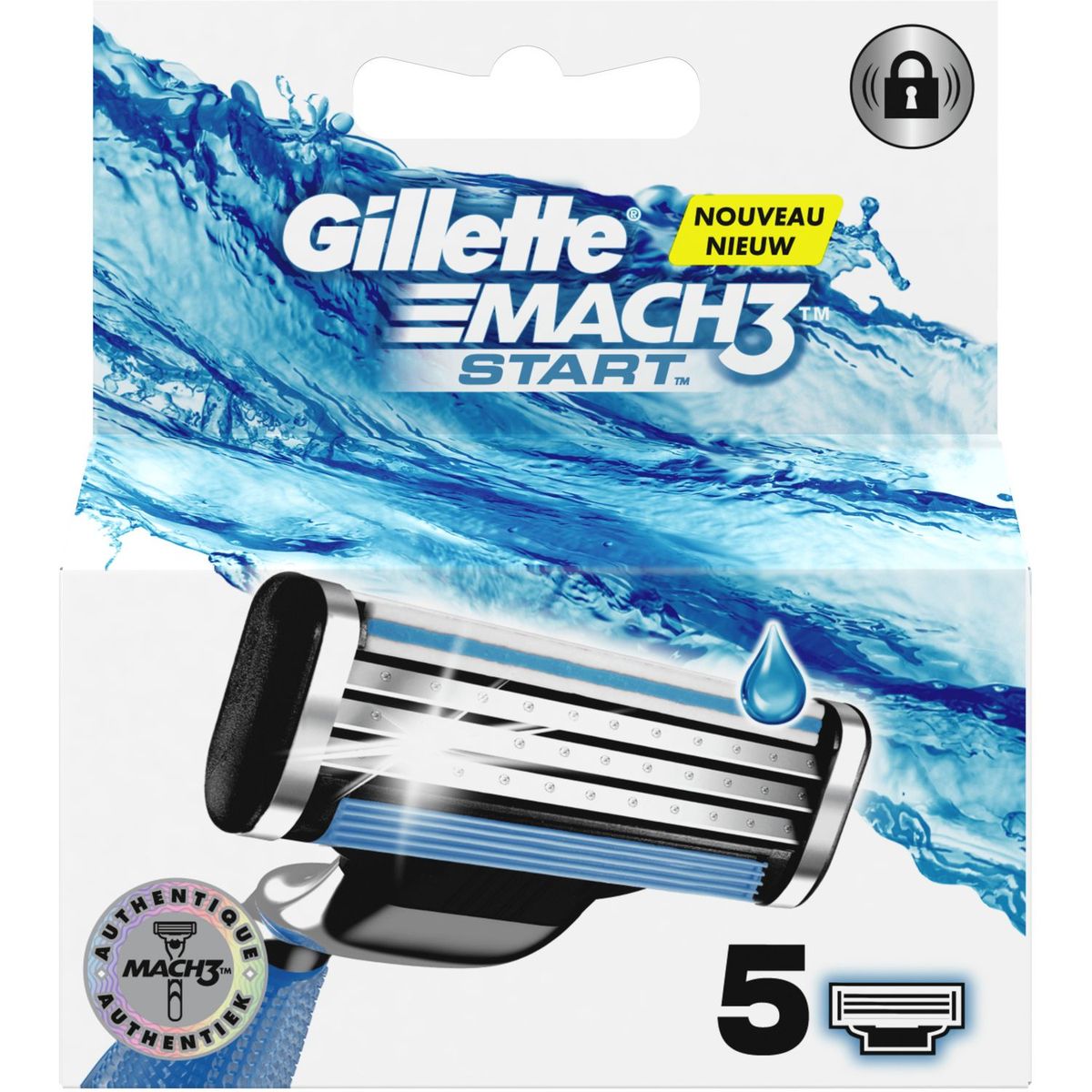 GILLETTE Mach 3 Start recharges lames de rasoirs 5 recharges
