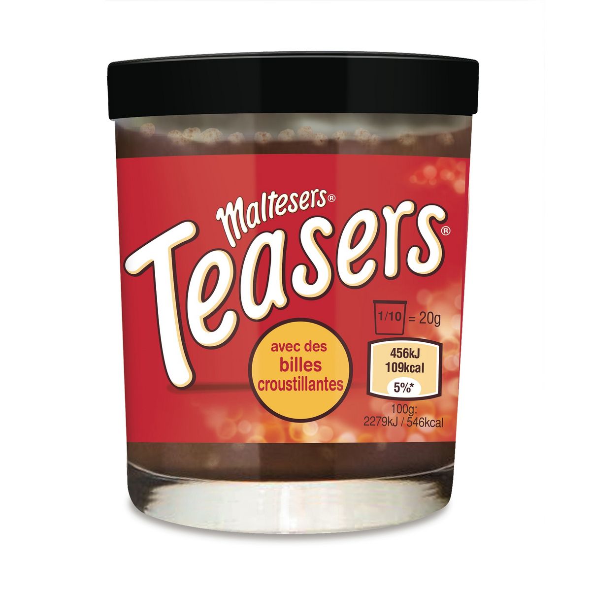MALTESERS Teasers pâte à tartiner avec billes croustillantes 200g