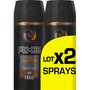 AXE Déodorant spray homme 48h dark temptation 2x150ml