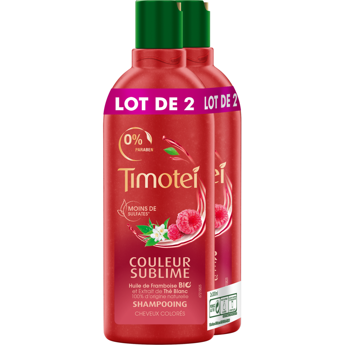 TIMOTEI Timoteï shampoing couleur extrême 2x300ml
