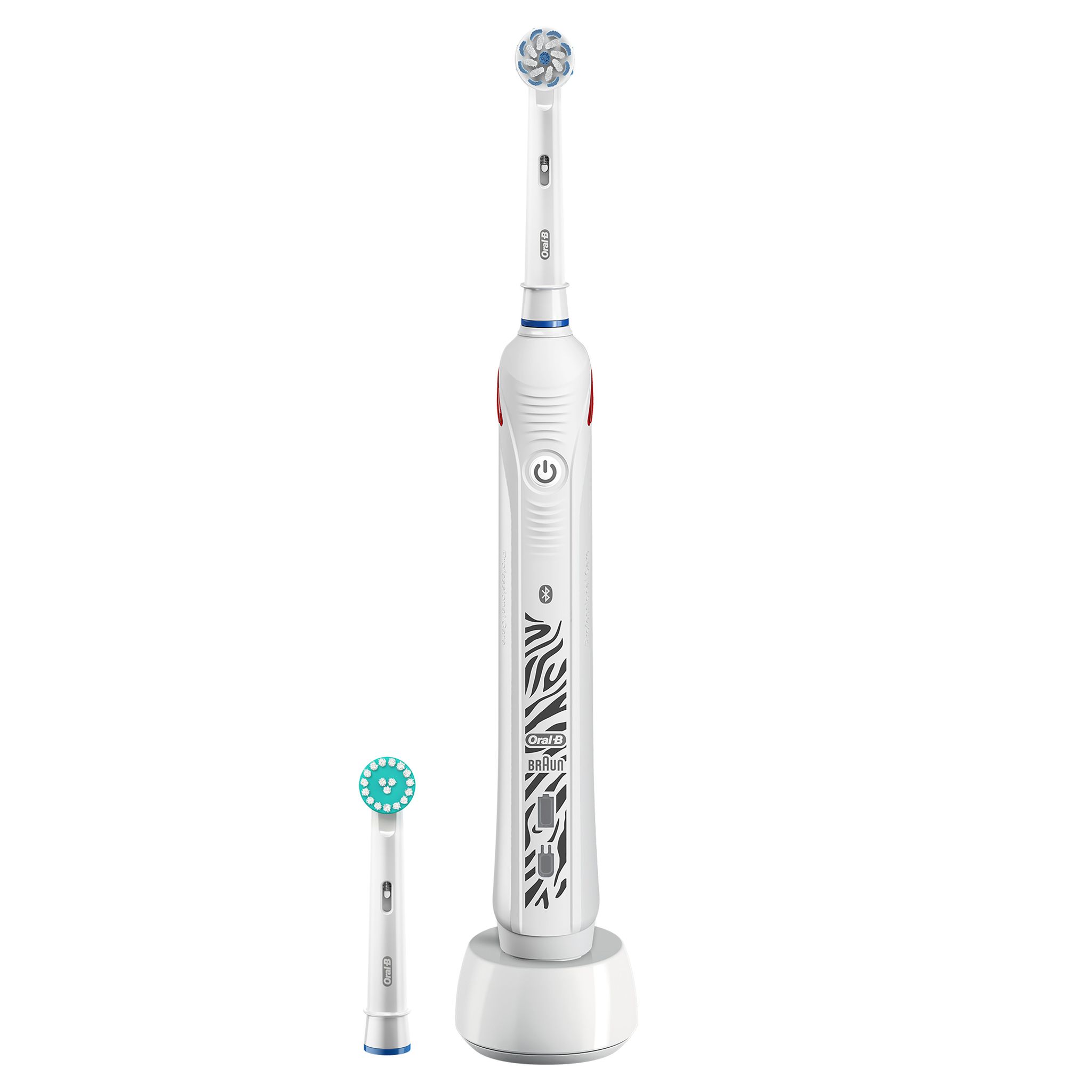 Voir la diapositive 2 : ORAL B Brosse à dent électrique TEEN ZEBRA BLC, Pour adolescents