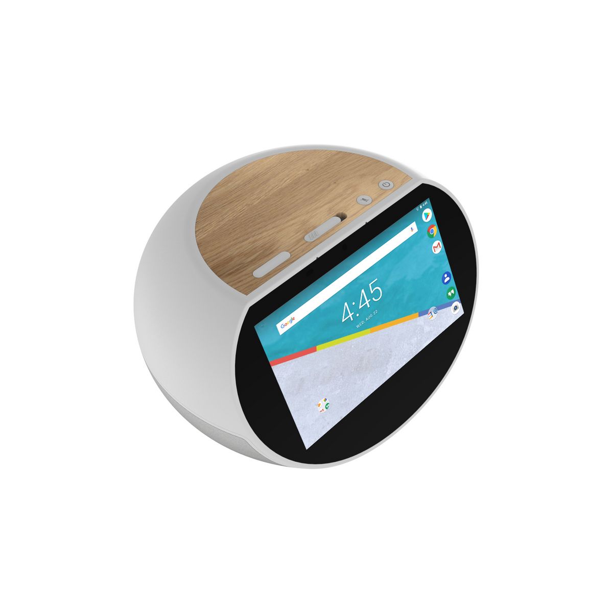 ARCHOS Assistant vocal - Hello 5 - Gris et Bois - Bluetooth - WiFi - USB - Ecran tactile 5" - 16 Go