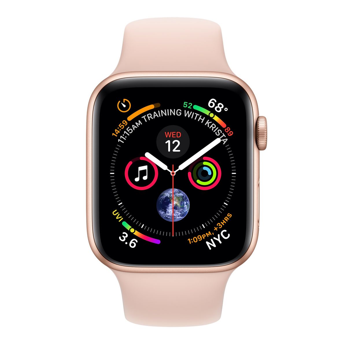 APPLE Montre connectée - Watch Series 4 - GPS + Cellular - Etanche - Or et Rose - Ecran 40mm