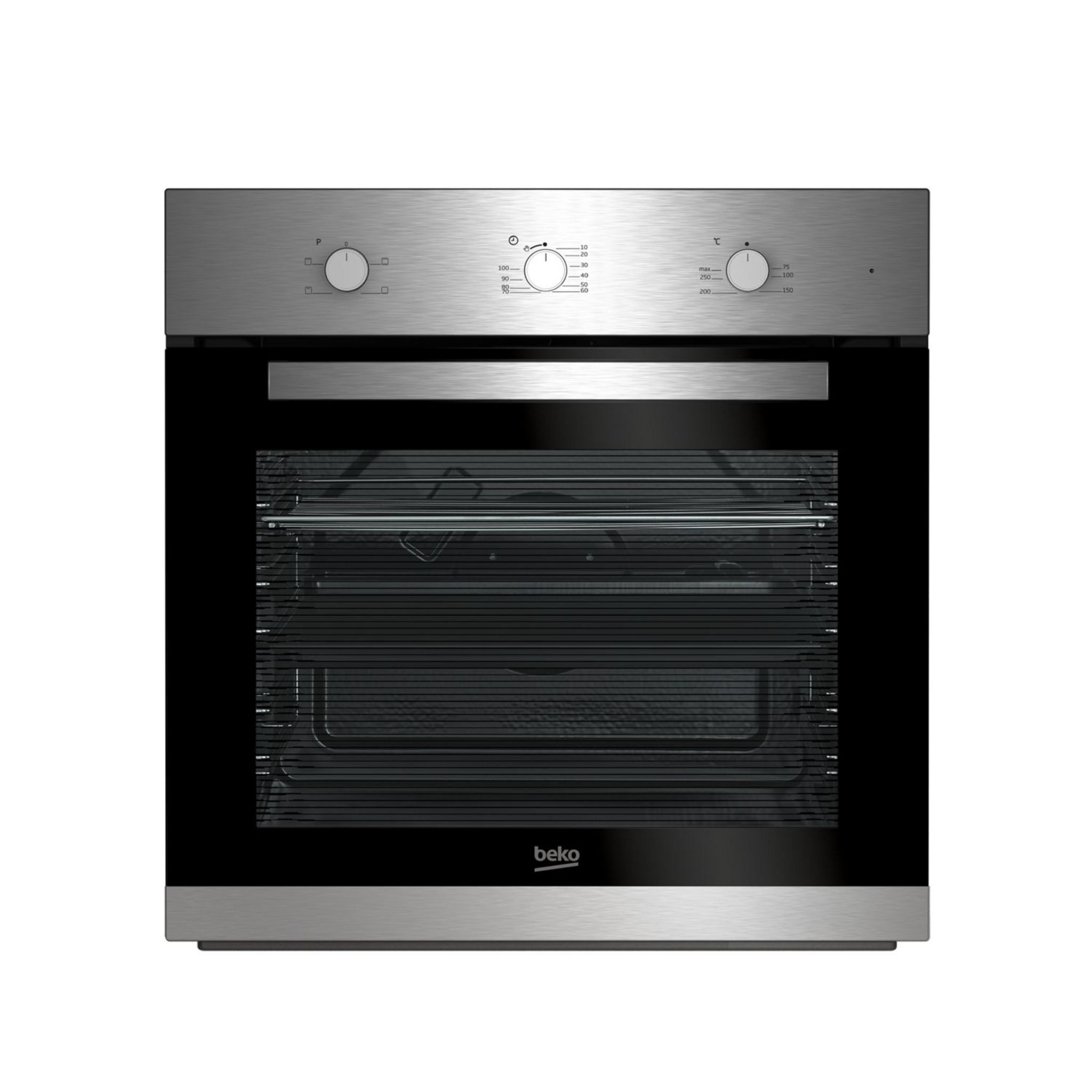 Voir la diapositive 3 : BEKO Four encastrable BIC22100X - 71 L, Convection naturelle, Nettoyage manuel