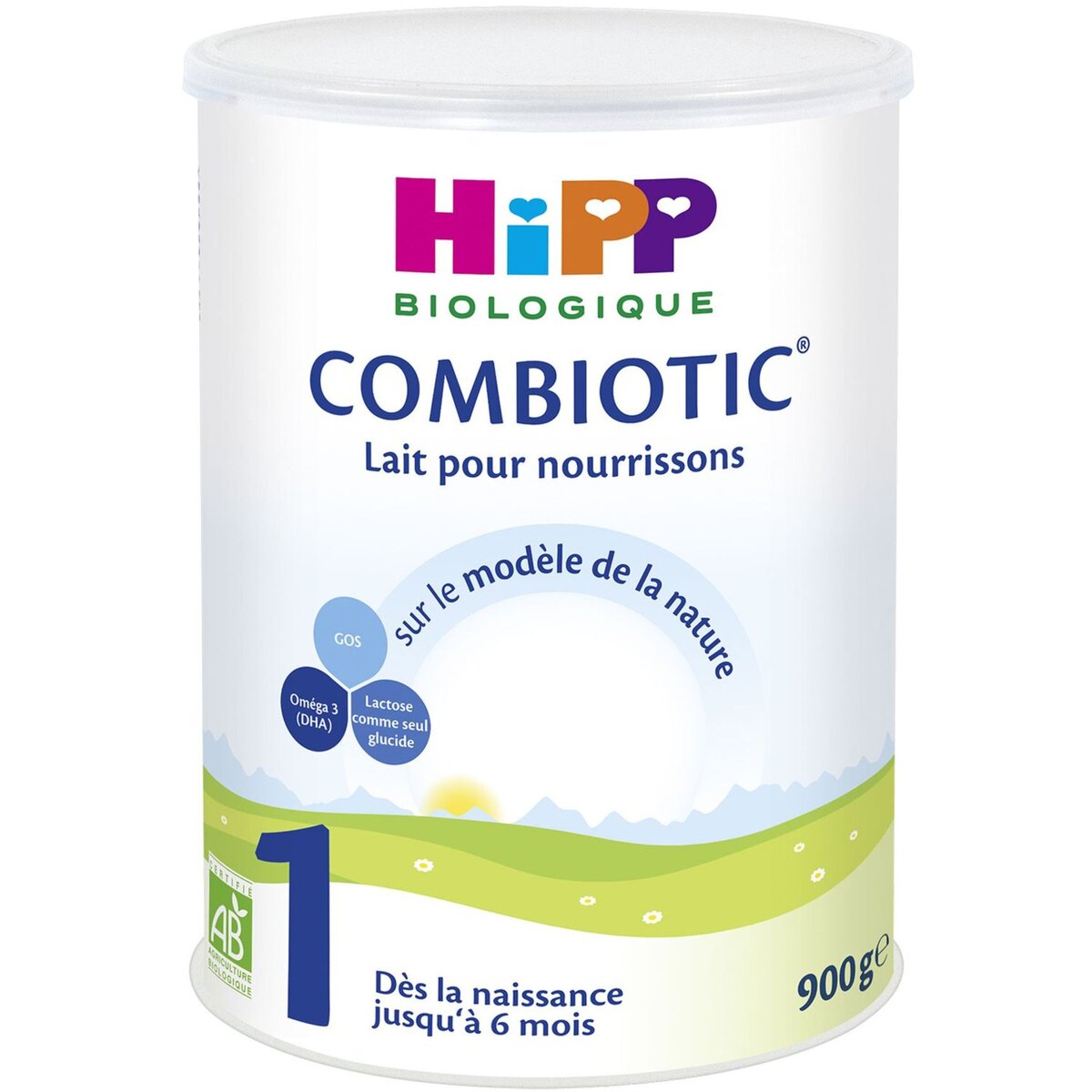 HIPP Combiotic 1 lait 1er âge en poudre bio dès la naissance 900g