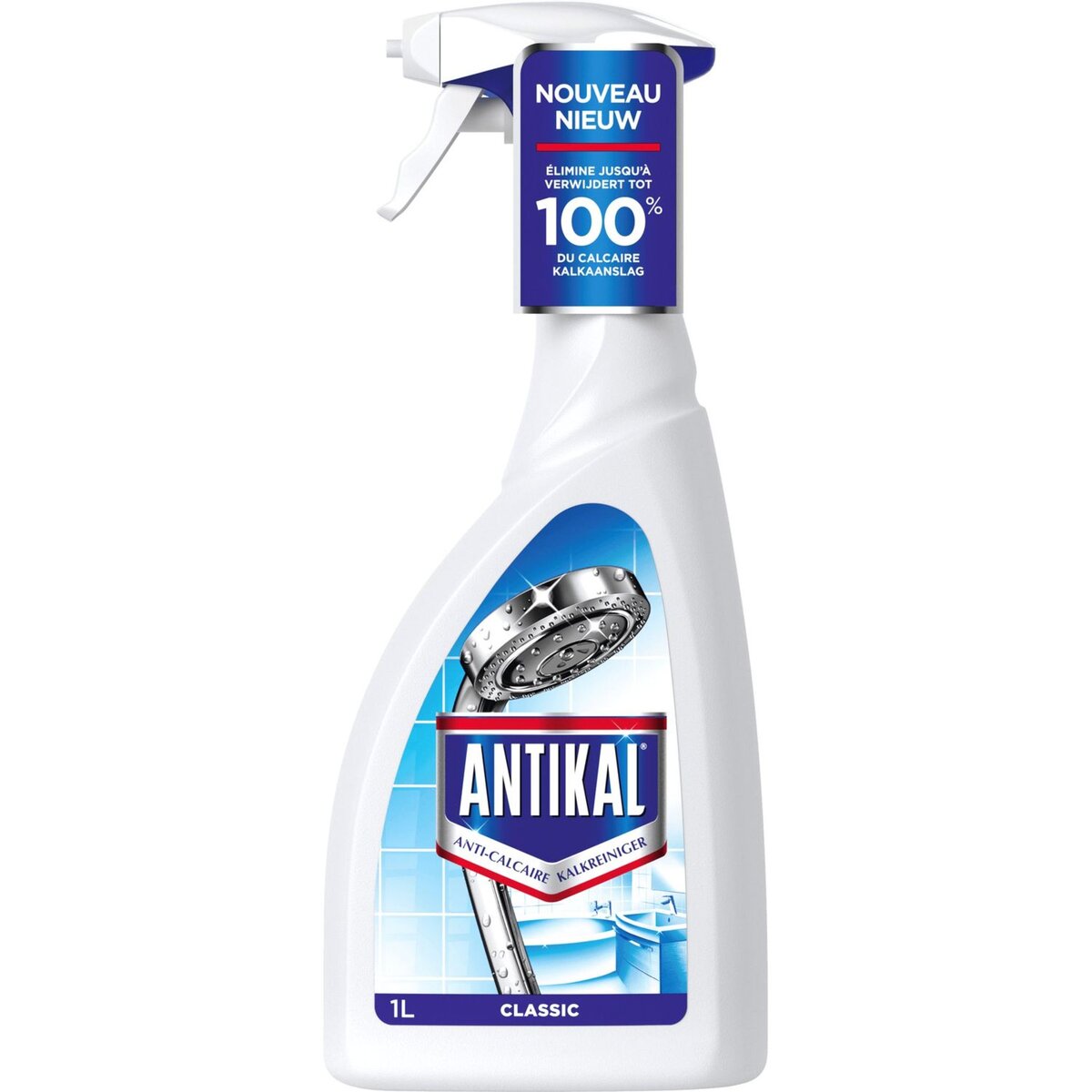 ANTIKAL Spray nettoyant anti-calcaire salle de bain classic 1l