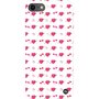 MUVIT Coque pour Iphone 6 6S 7 et 8 - Motifs cœurs sur fond blanc