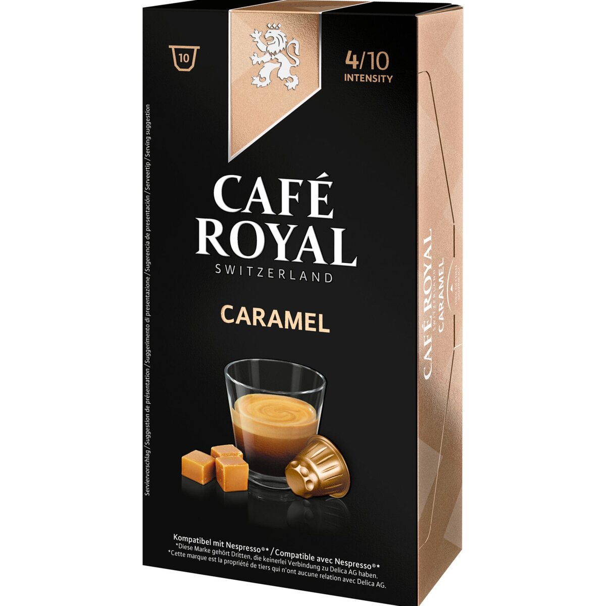 CAFE ROYAL Café Royal Café au caramel en capsule compatible Nespresso 50g 10 capsules 50g