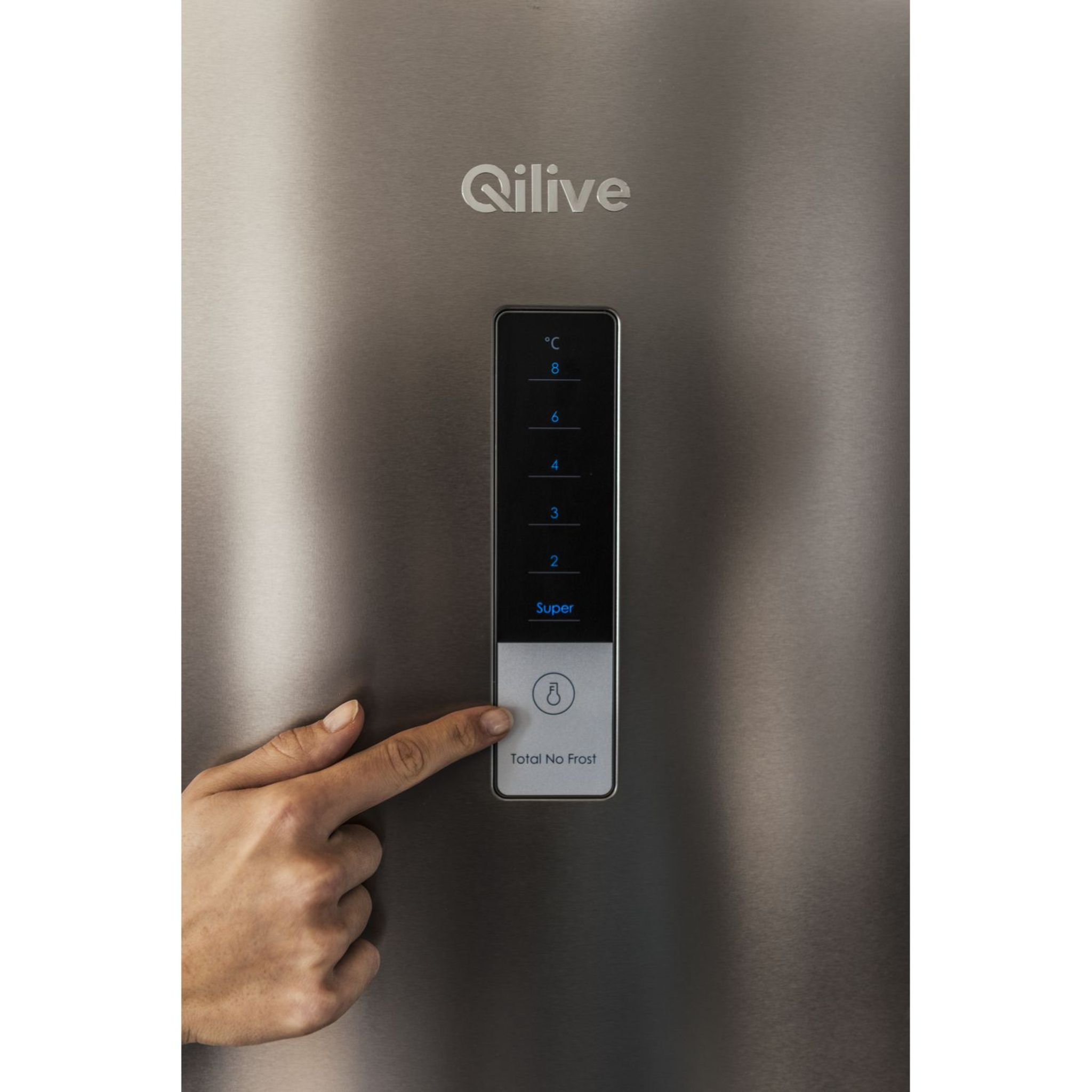 Voir la diapositive 7 : QILIVE Réfrigérateur combiné 133124, 302 L, Froid ventilé No Frost