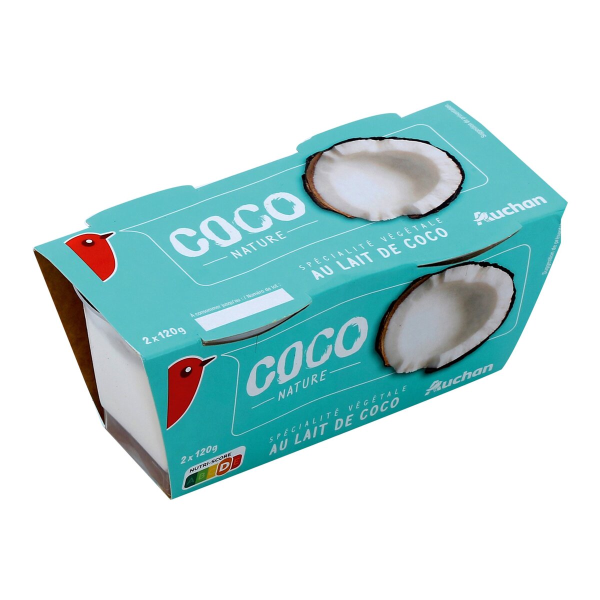 AUCHAN Auchan spécialité végétale au lait de coco 2x120g