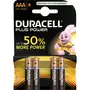 DURACELL Duracell Piles AAA/LR03 alcalines plus power x4 4 pièces