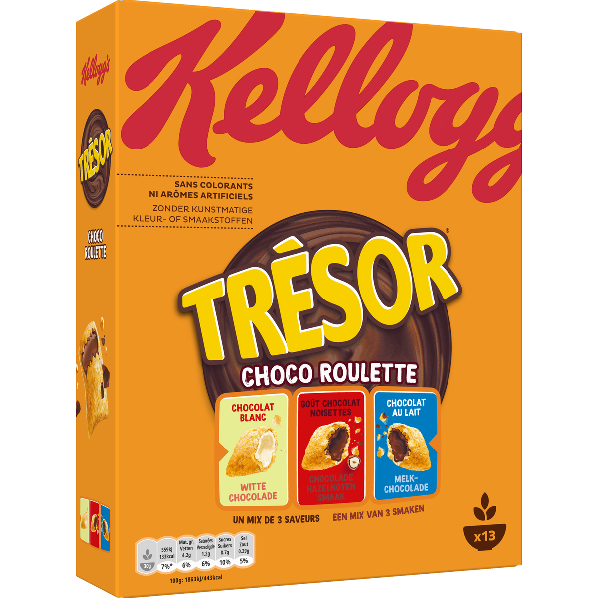 TRESOR Céréales goût choco roulette 400g