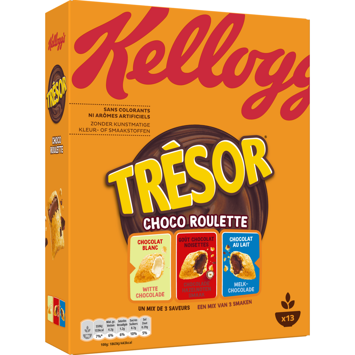 TRESOR Céréales goût choco roulette 400g