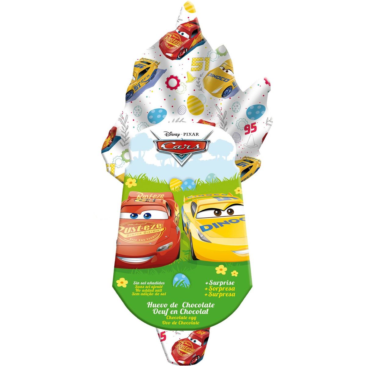 CARS Cars oeuf chocolat +surprise 120g